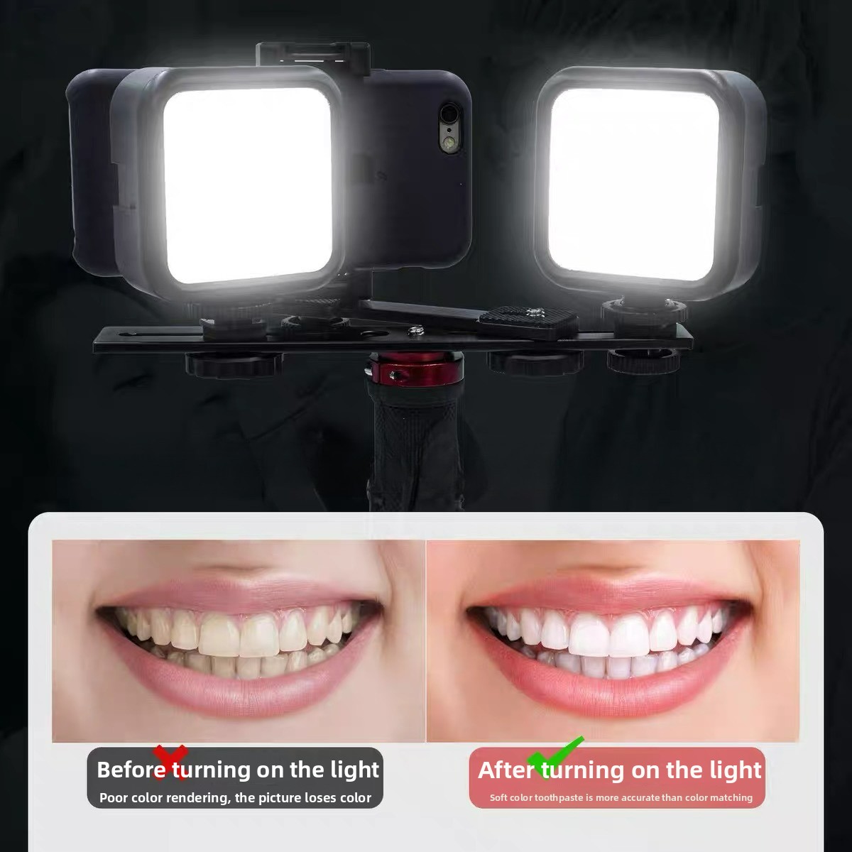 Photography Mobile Lighting - Luz de Fotografia Odontológica com Bluetooth,