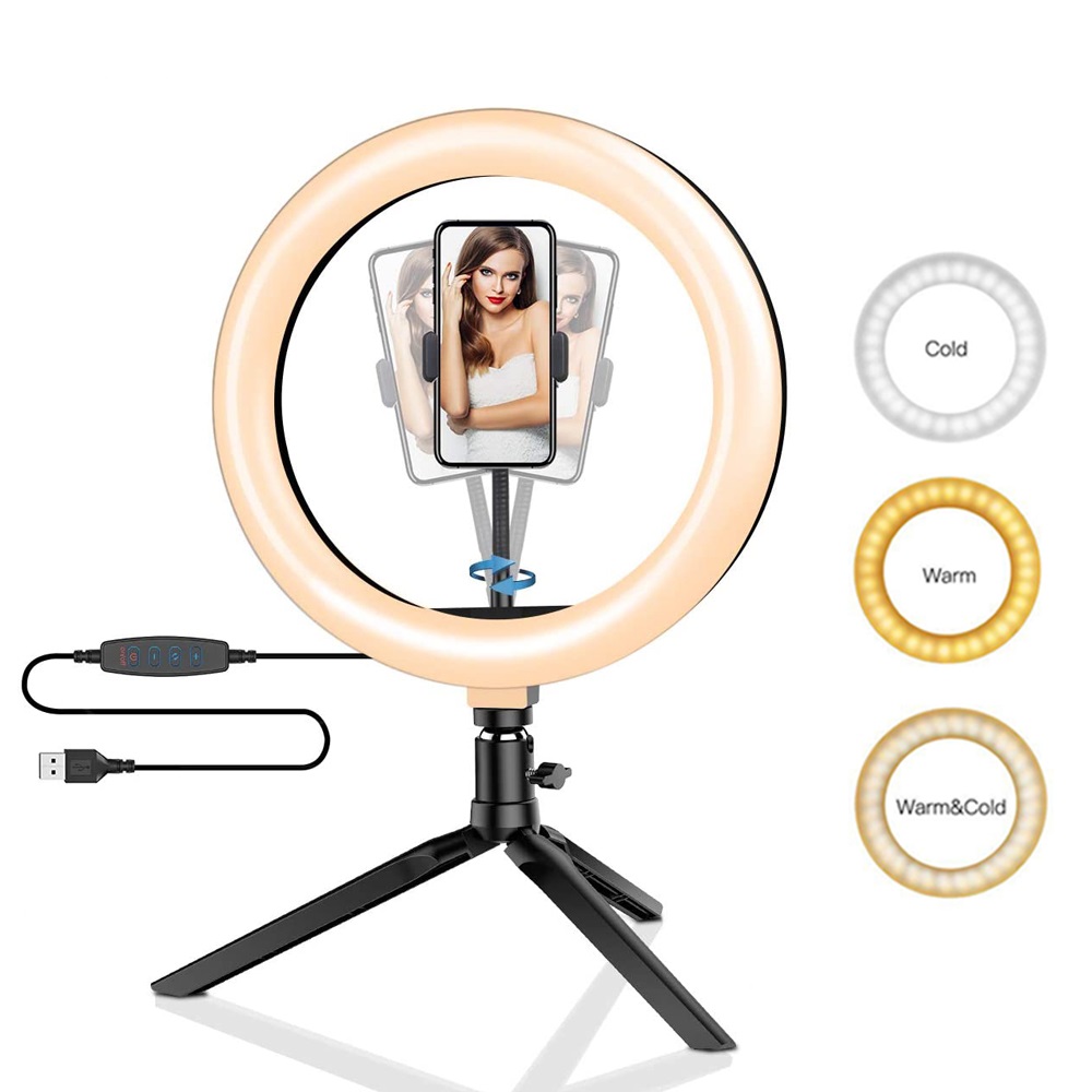 Photography Lighting Game - 26cm 10 polegada led anel selfie