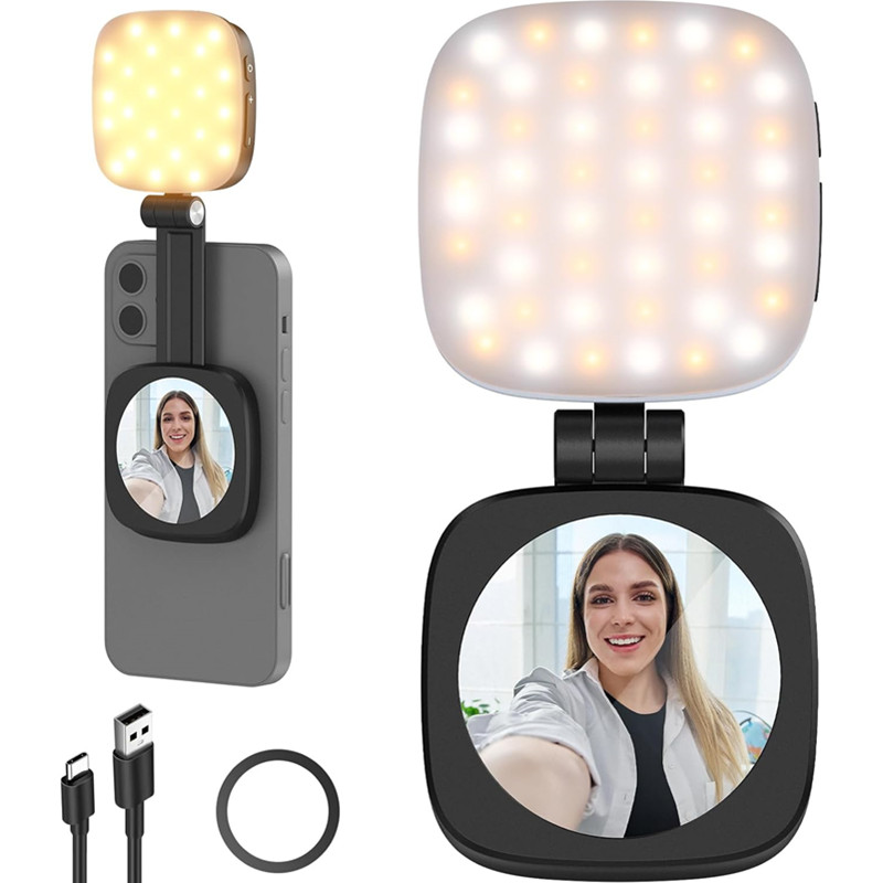 Photography Lighting Brands - 2 em 1 dobrável telefone magnético