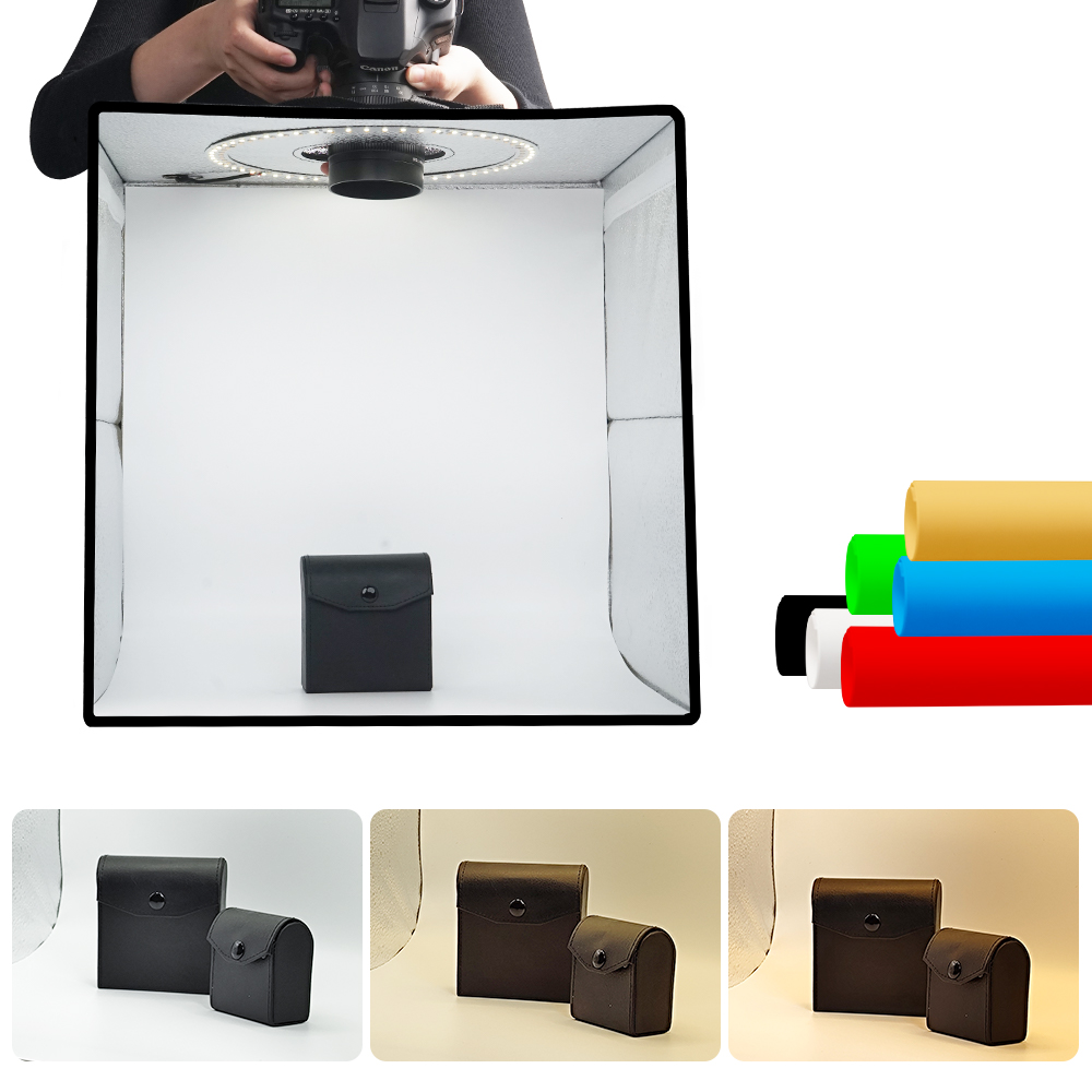 Photography Lighting Kit Portable - Lightdow regulável caixa de fotos led