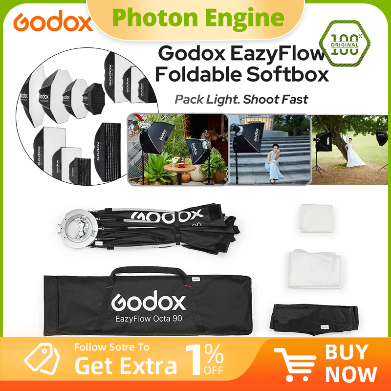Photography Lighting Meter - Godox Série EazyFlow Softbox Dobrável com