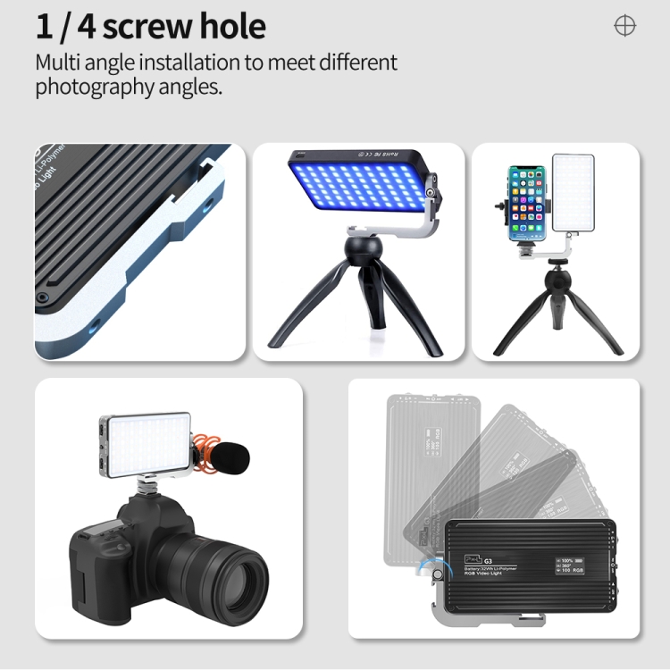Luz de Preenchimento RGB Pixel - Photography Lighting Handheld avaliação e preço