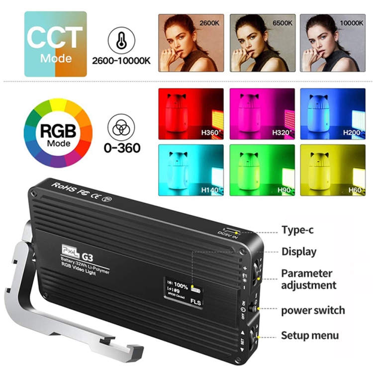 Luz de Preenchimento RGB Pixel - Photography Lighting Handheld avaliação e preço