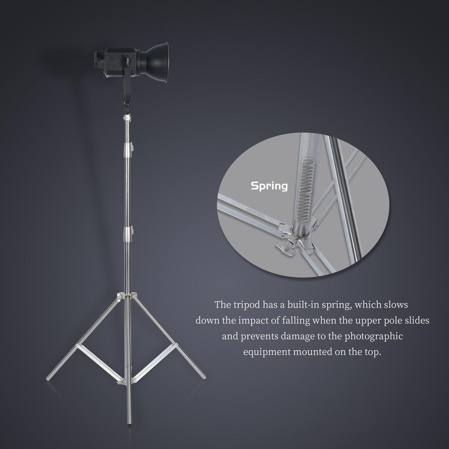 Sh 2.8m suporte de luz de aço  - Photography Lighting Description avaliação e preço