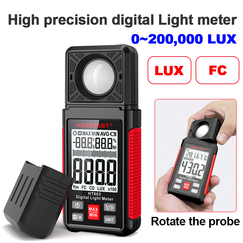 Medidor de Lux Digital HT603 0 - Photography Lighting Meter avaliação e preço