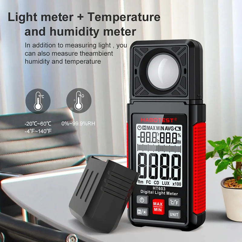 Medidor de Lux Digital HT603 0 - Photography Lighting Meter avaliação e preço