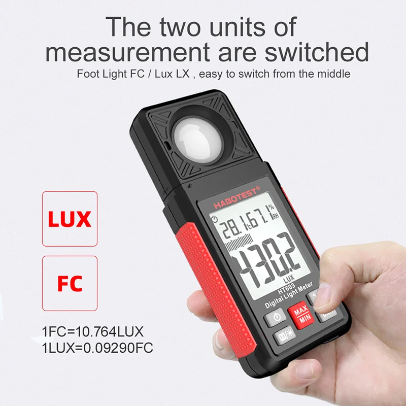 Medidor de Lux Digital HT603 0 - Photography Lighting Meter avaliação e preço