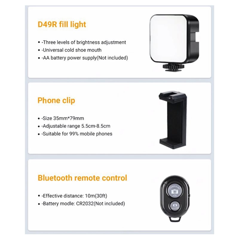Kit de Vídeo Portátil para Sma - Photography Lighting Kit Portable avaliação e preço