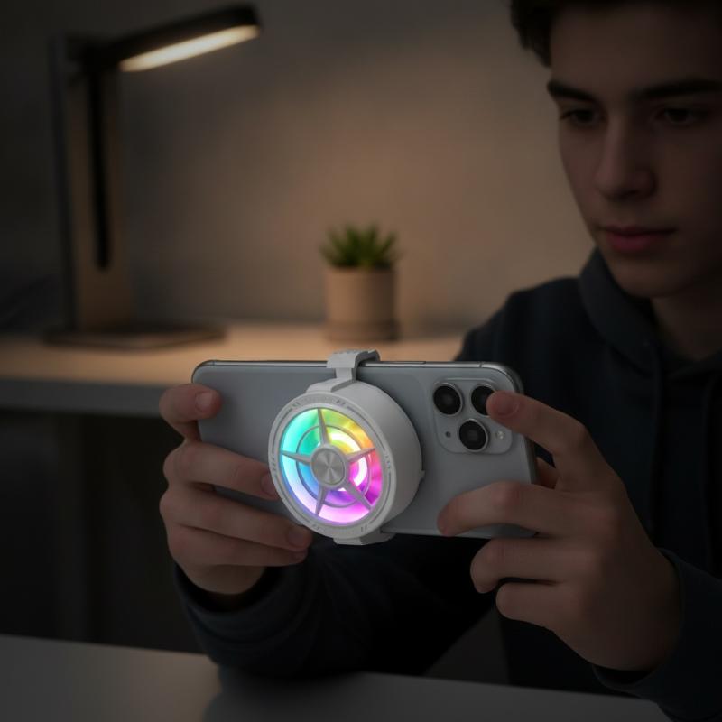 Ventilador de celular com clip - Photography Lighting Game avaliação e preço