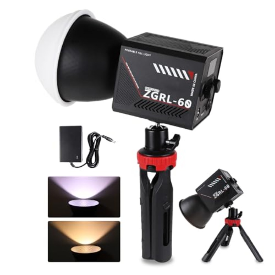 Luz de vídeo LED COB de 60W po - Photography Lighting Handheld avaliação e preço