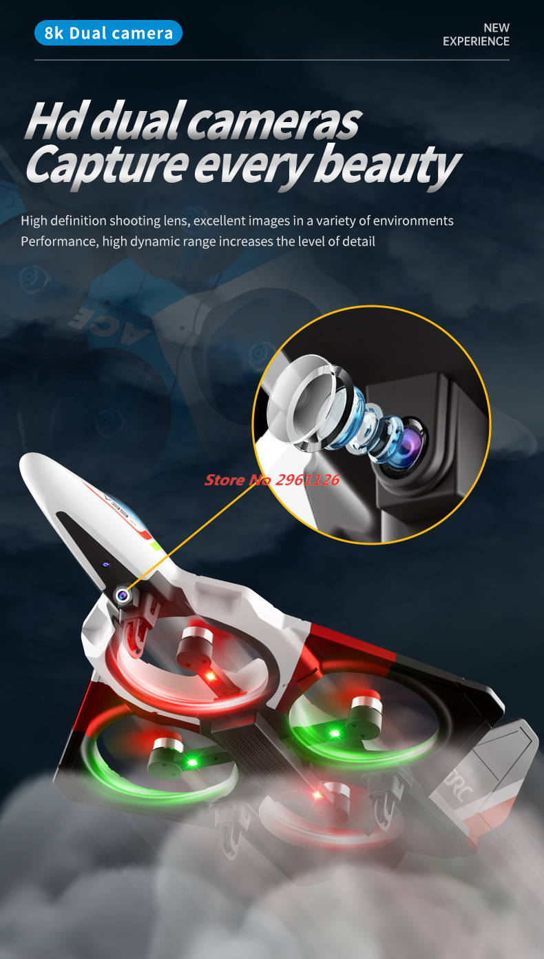 Mini Drone de Espuma 8K com Câ - Photography Lighting For Beginners avaliação e preço