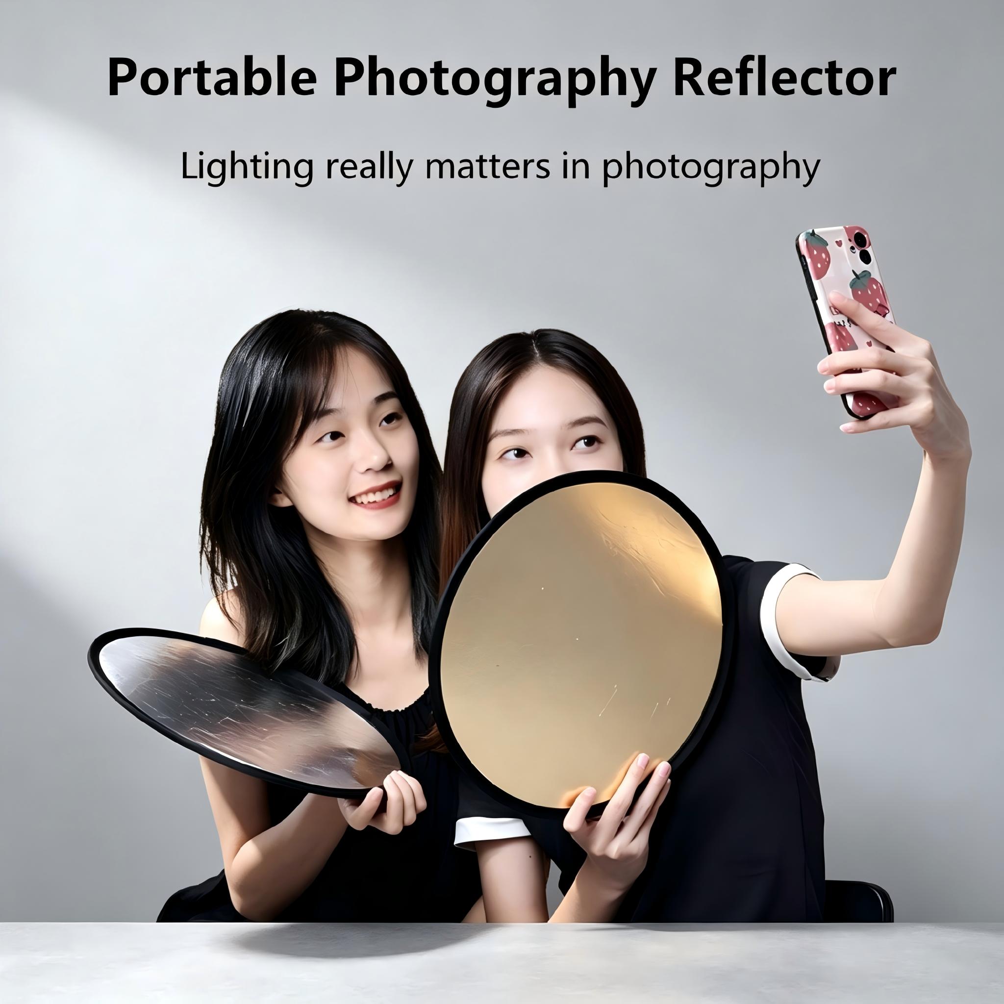 Refletor de Fotografia 2 em 1, - Photography Lighting Kit Portable avaliação e preço